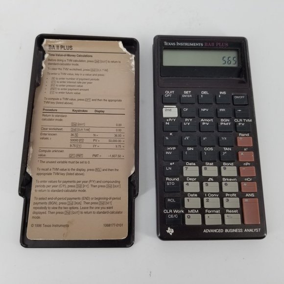 Texas Instruments TI BA Ii Plus Calculator Pro Financial Adv Business Analyst - Picture 2 of 9